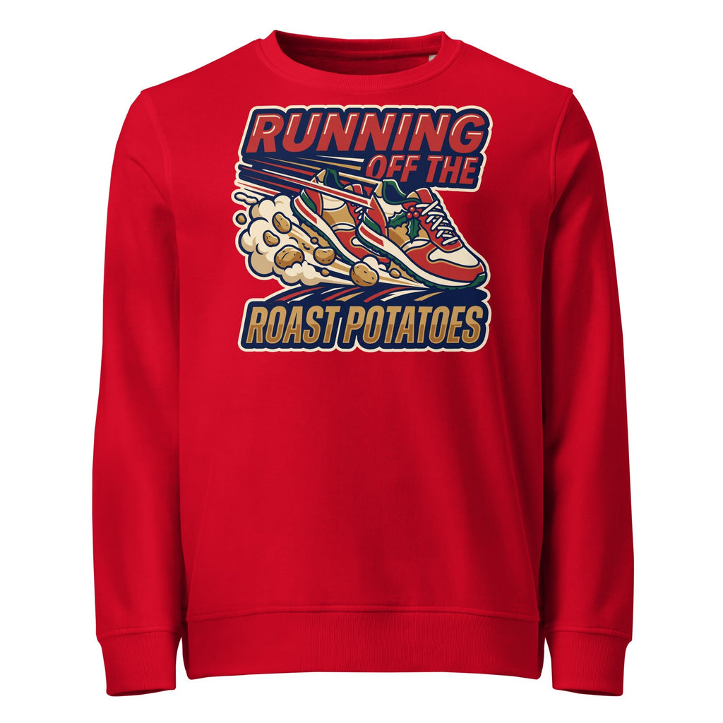 Running Off The Roast Potatoes Christmas Mid-Weight Sweatshirt - Ricki Robin