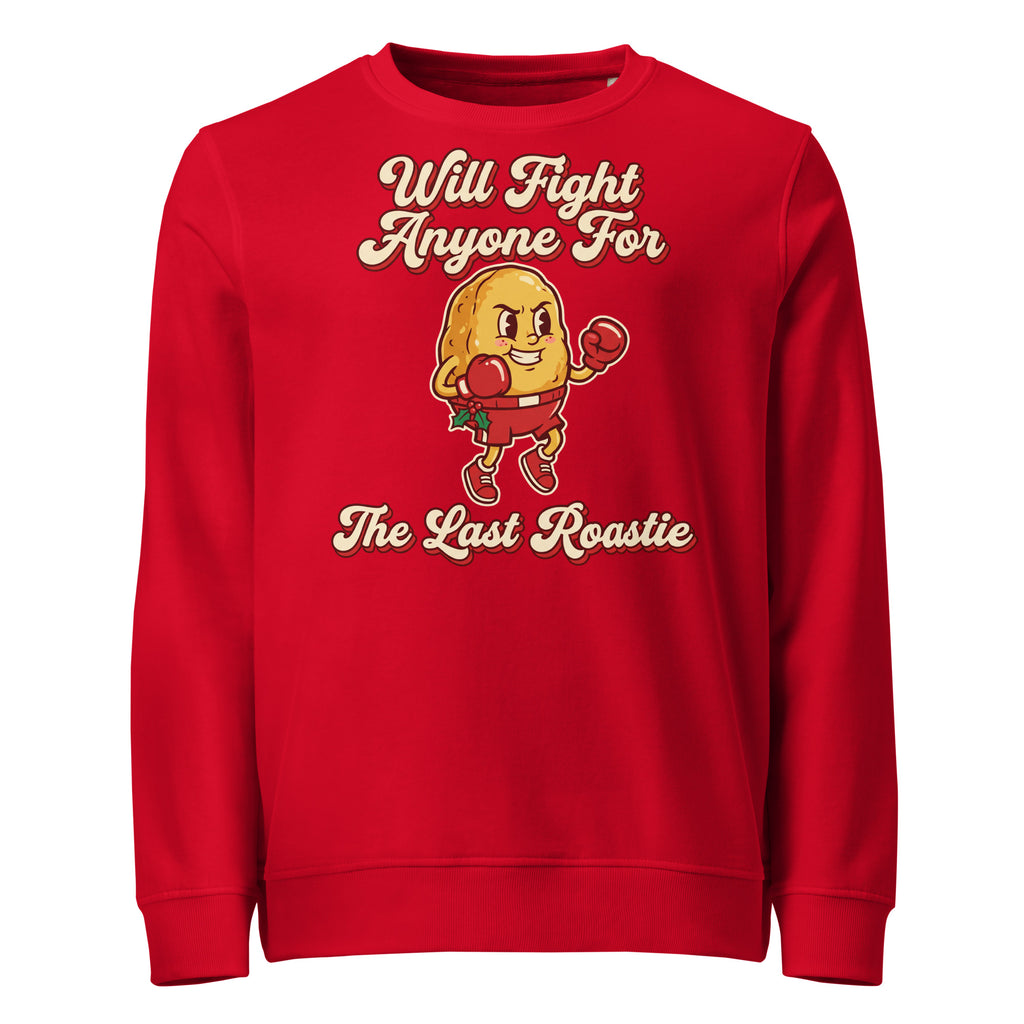 Will Fight Anyone For The Last Roastie Christmas Mid-Weight Sweatshirt - Ricki Robin