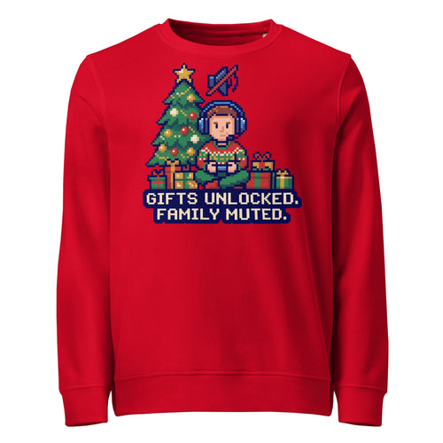 Gifts Unlocked. Family Muted. Christmas Mid-Weight Sweatshirt - Ricki Robin