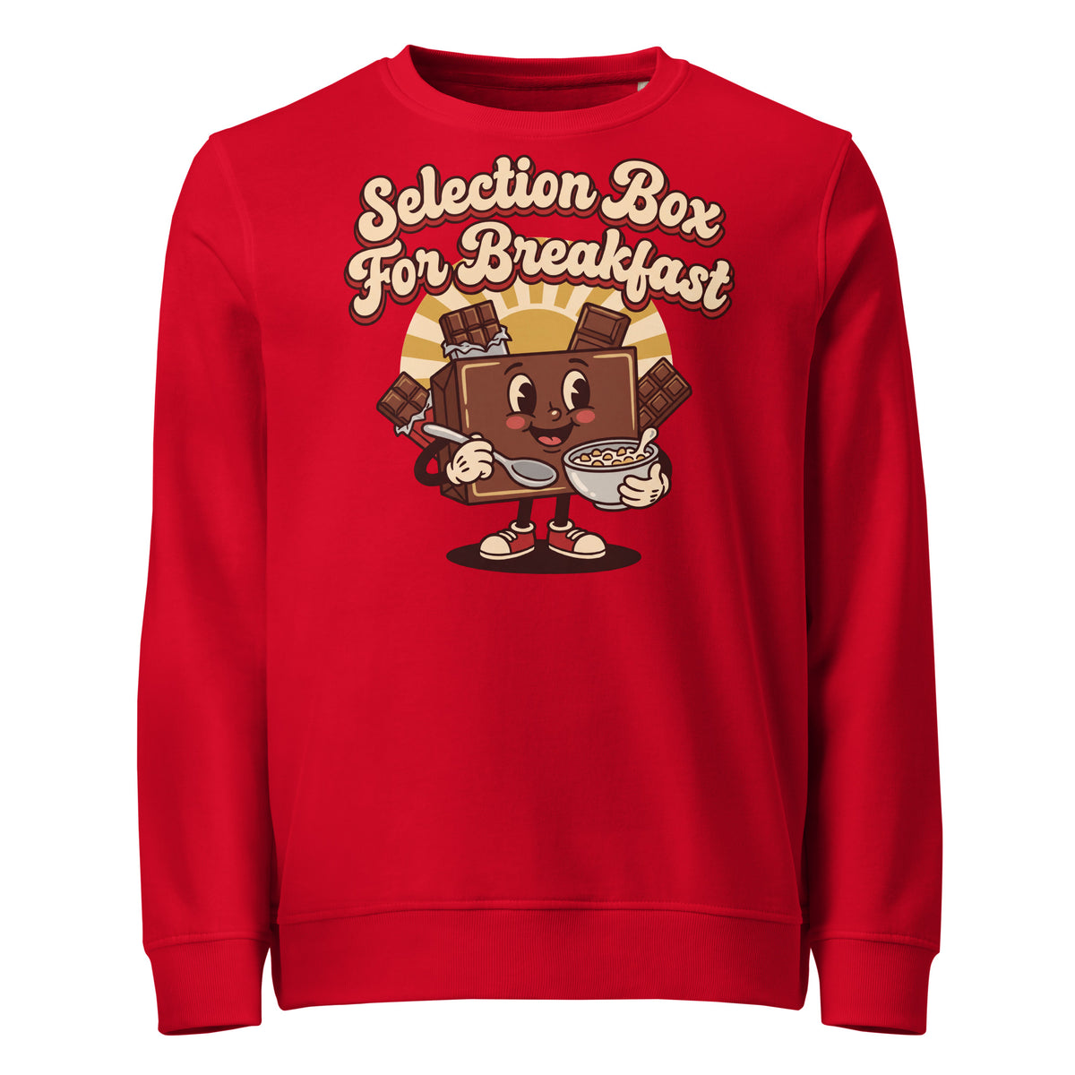 Selection Box For Breakfast Christmas Mid-Weight Sweatshirt - Ricki Robin