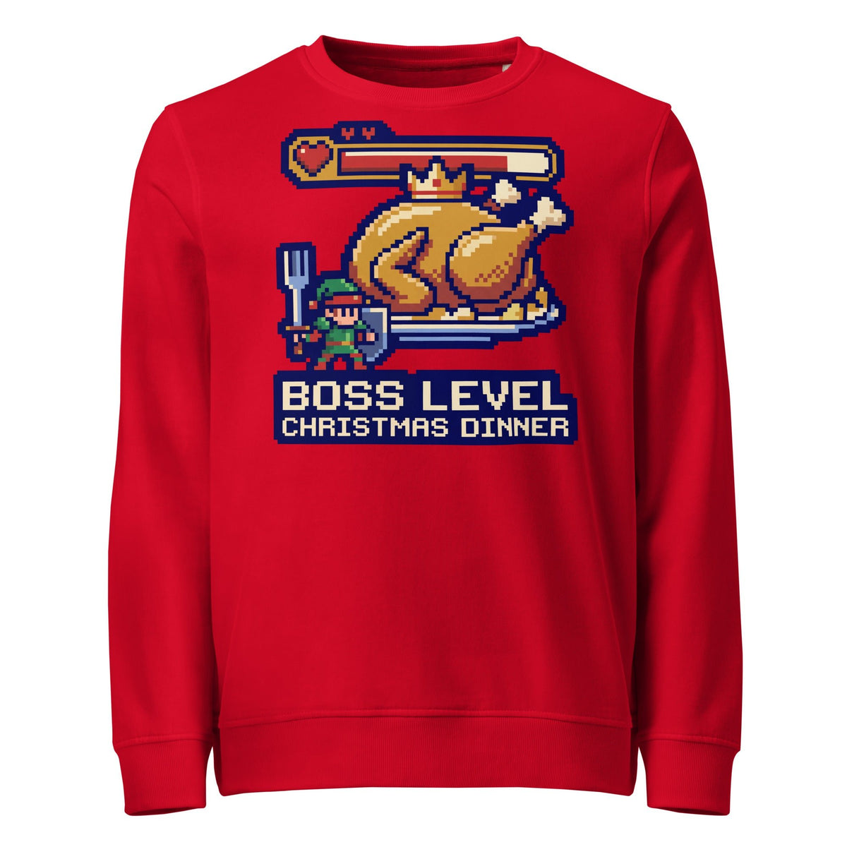 Boss Level: Christmas Dinner Mid-Weight Sweatshirt - Ricki Robin