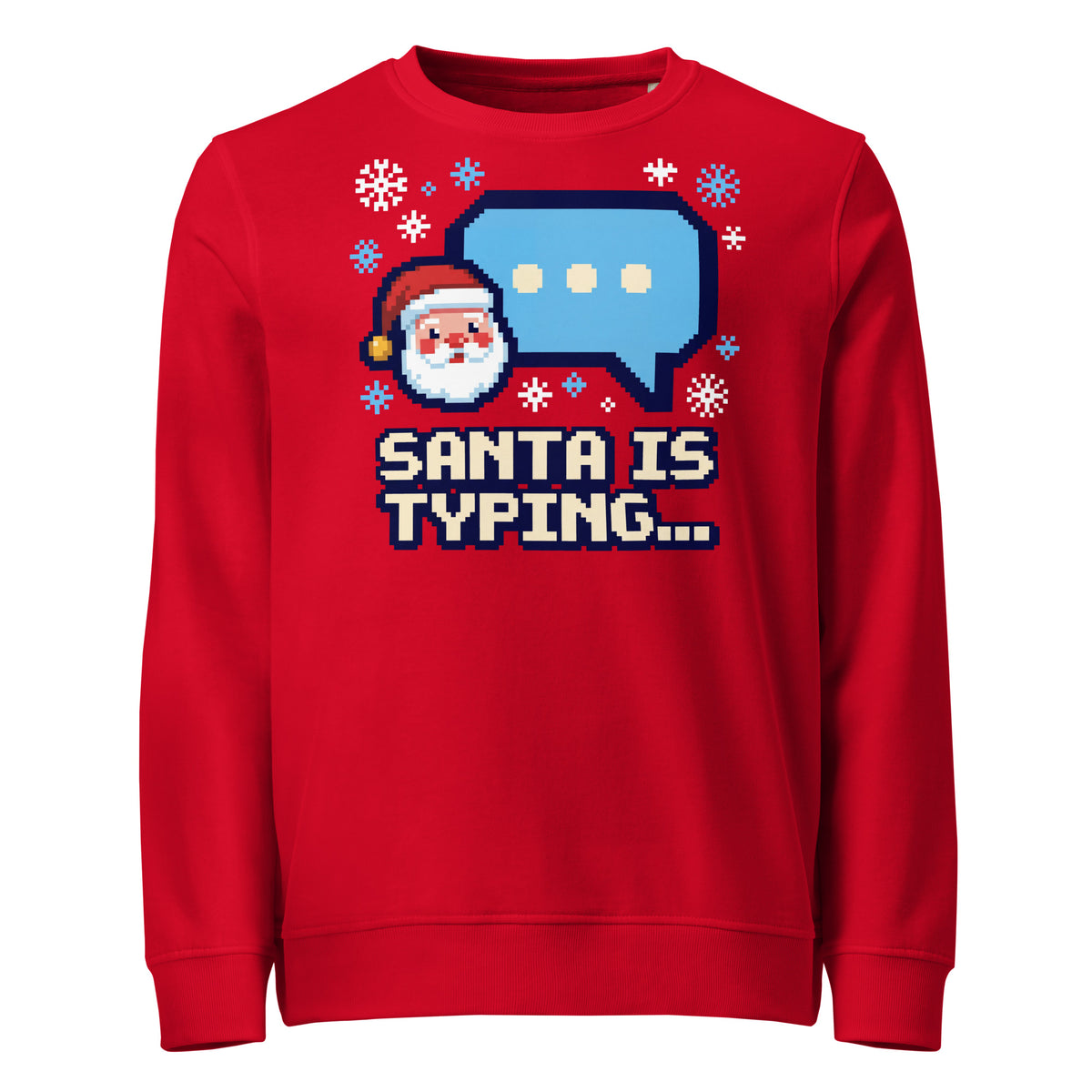 Santa Is Typing... Christmas Mid-Weight Sweatshirt - Ricki Robin