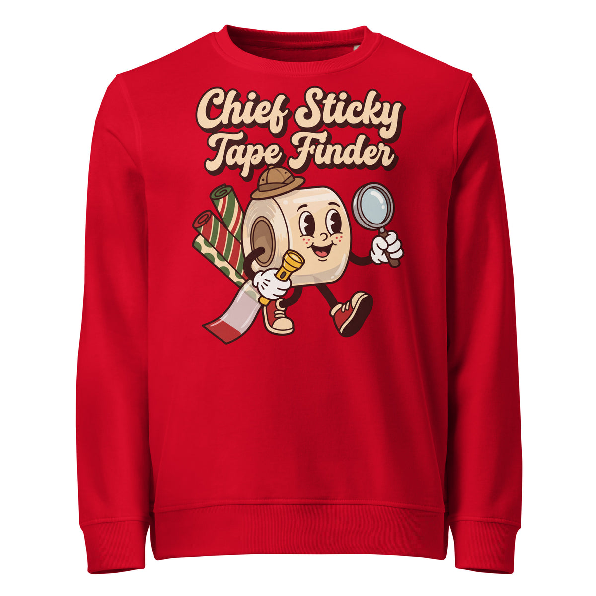 Chief Sticky Tape Finder Christmas Mid-Weight Sweatshirt - Ricki Robin
