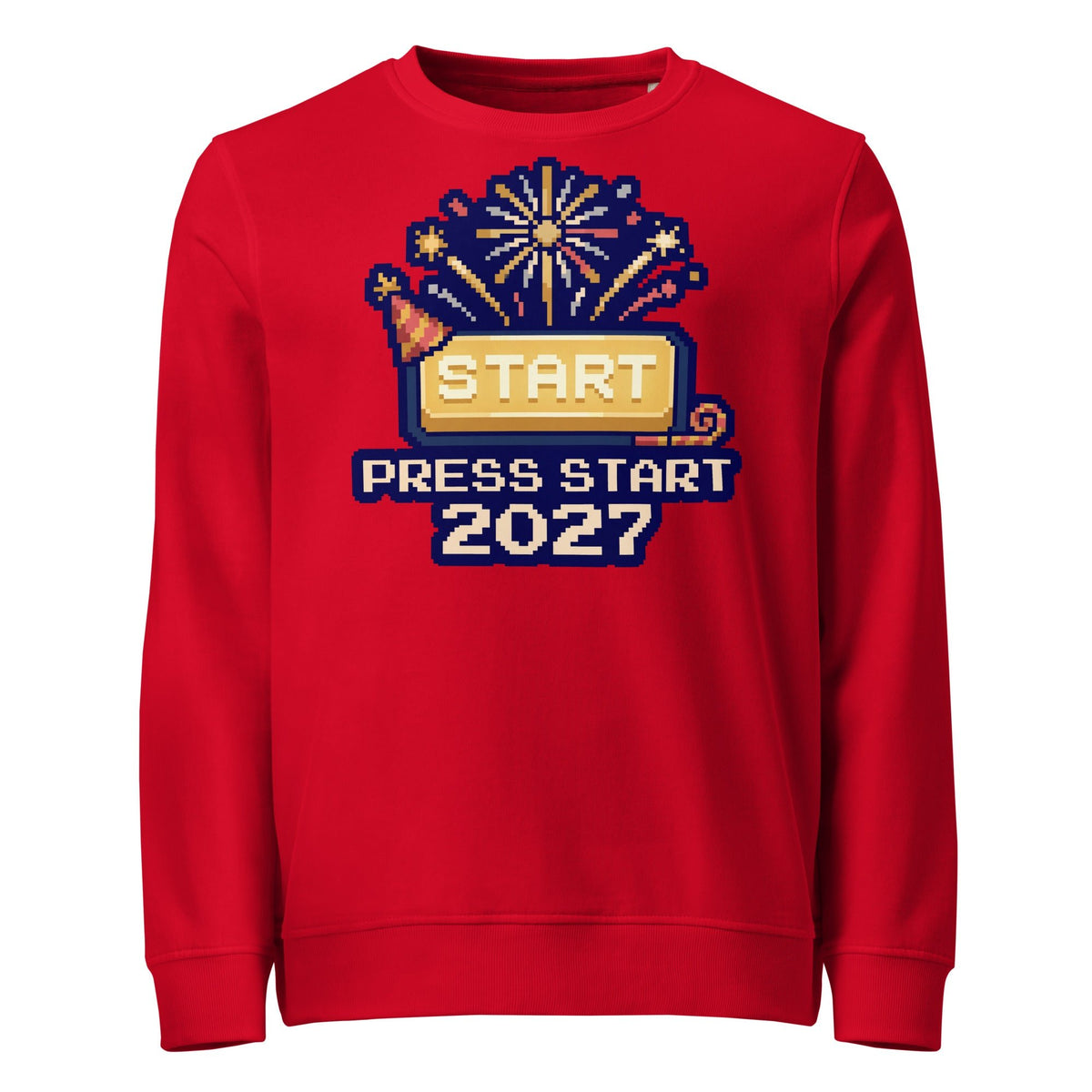 Press Start 2027 New Year Mid-Weight Sweatshirt - Ricki Robin