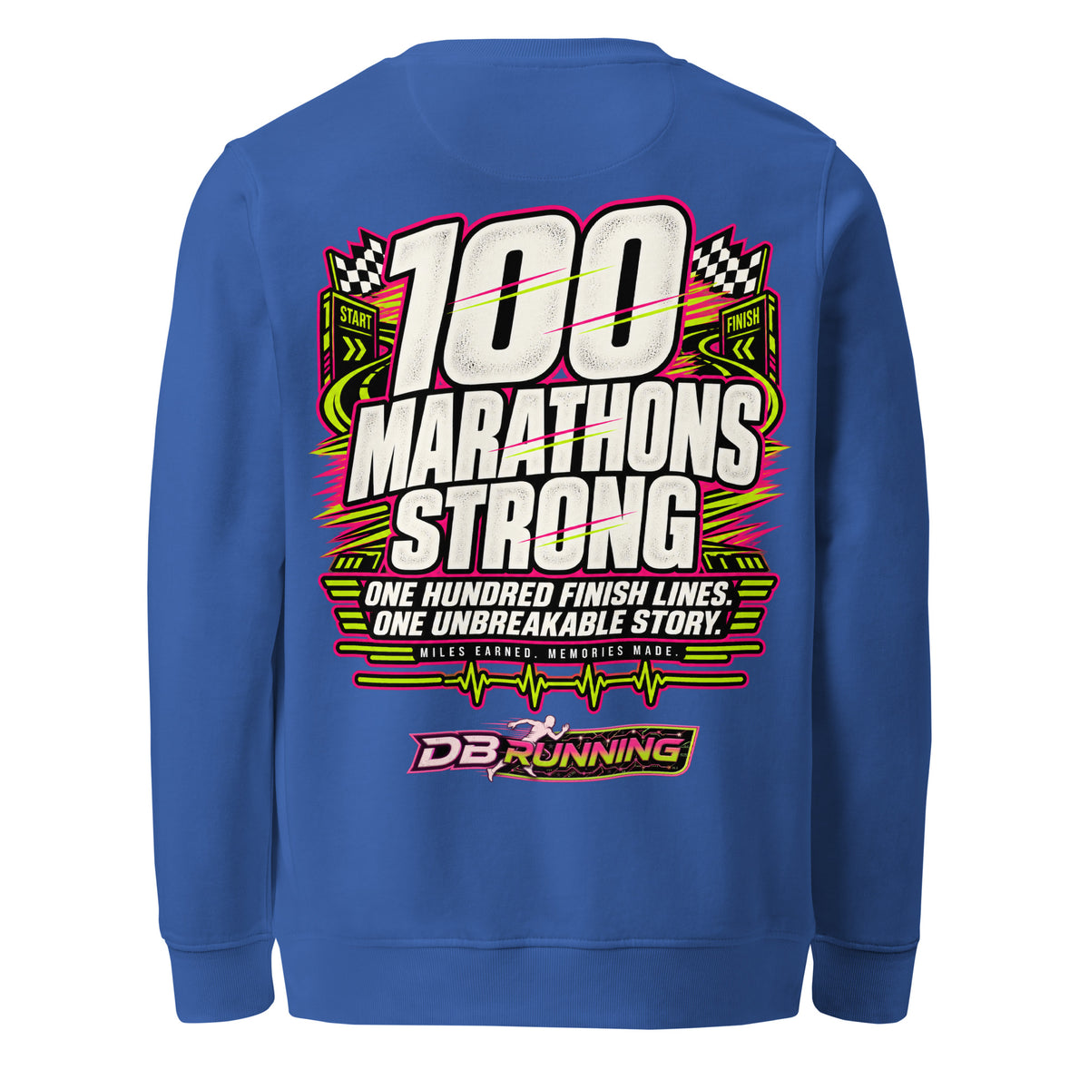 100 Marathons Strong - Mid-Weight Sweatshirt - DB Running