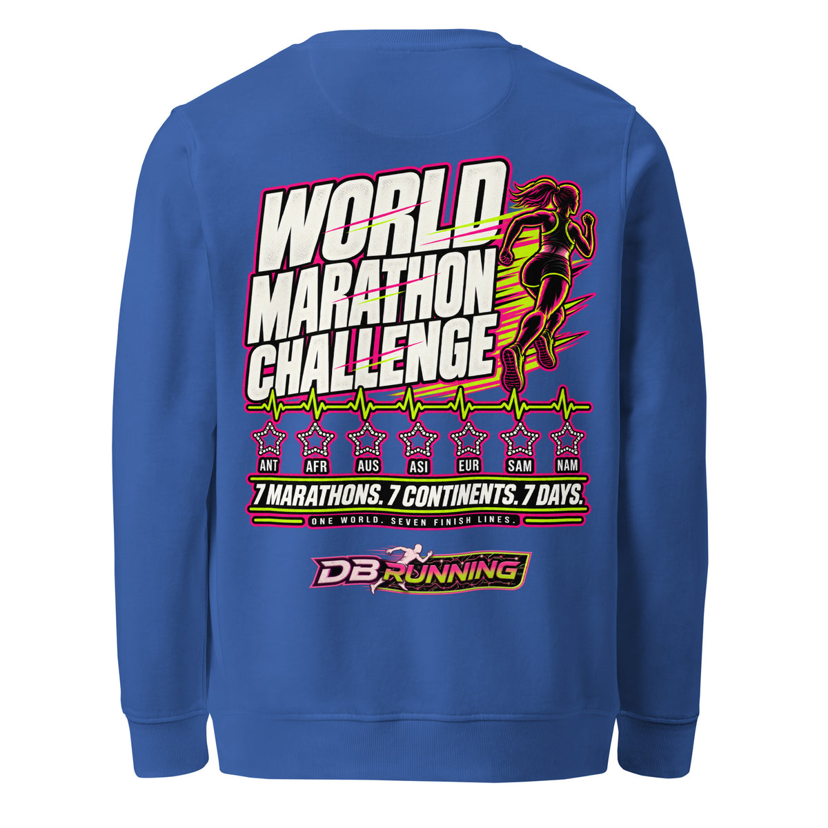 World Marathon Challenge Female - Mid-Weight Sweatshirt - DB Running