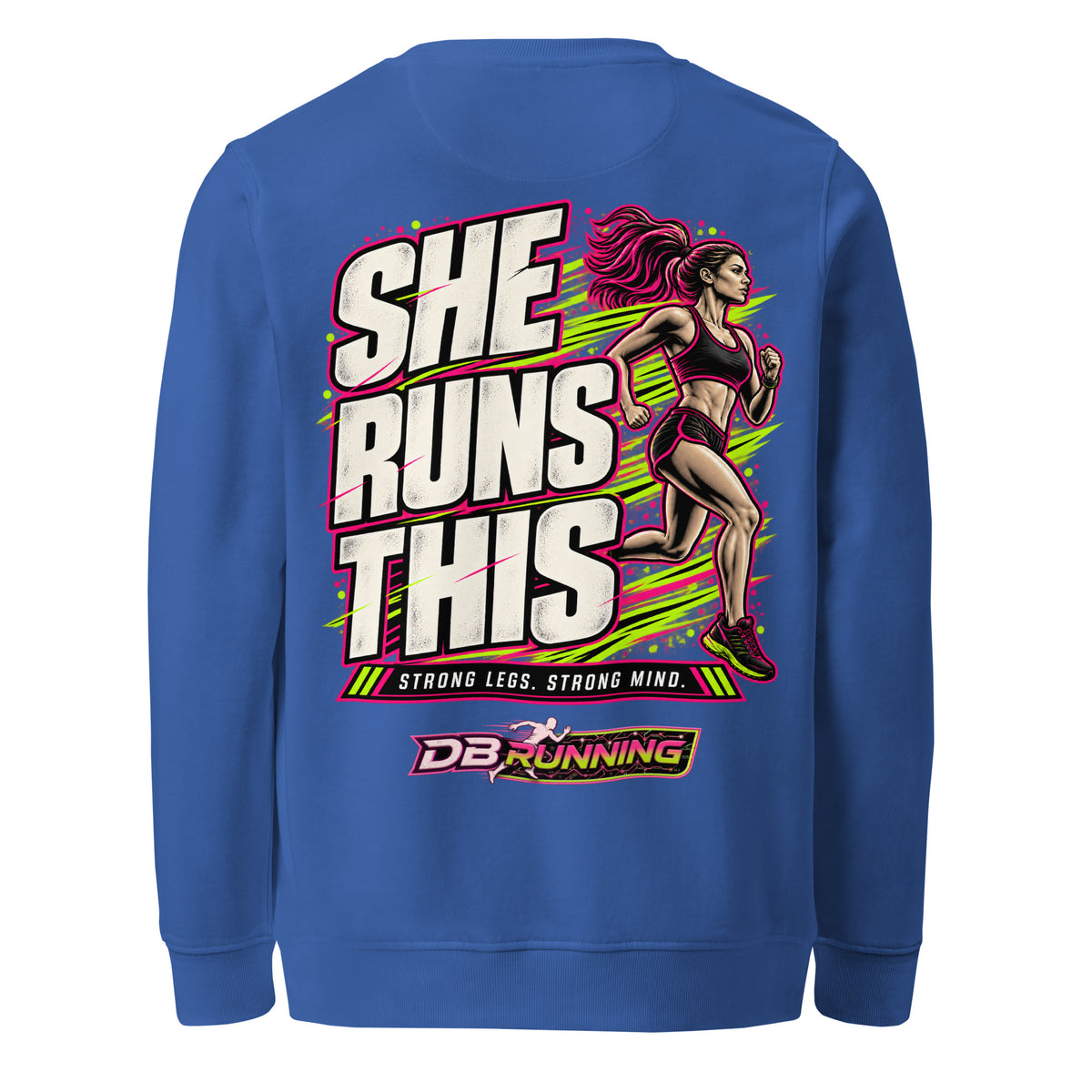 She Runs This - Mid-Weight Sweatshirt - DB Running