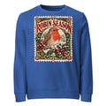 Robin Season Stamp Christmas Mid-Weight Sweatshirt - Ricki Robin