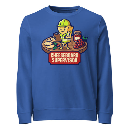 Cheeseboard Supervisor Christmas Mid-Weight Sweatshirt - Ricki Robin