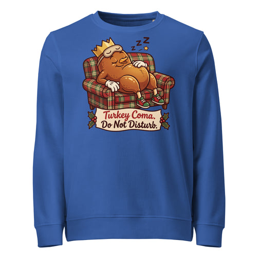Turkey Coma. Do Not Disturb. Christmas Mid-Weight Sweatshirt - Ricki Robin