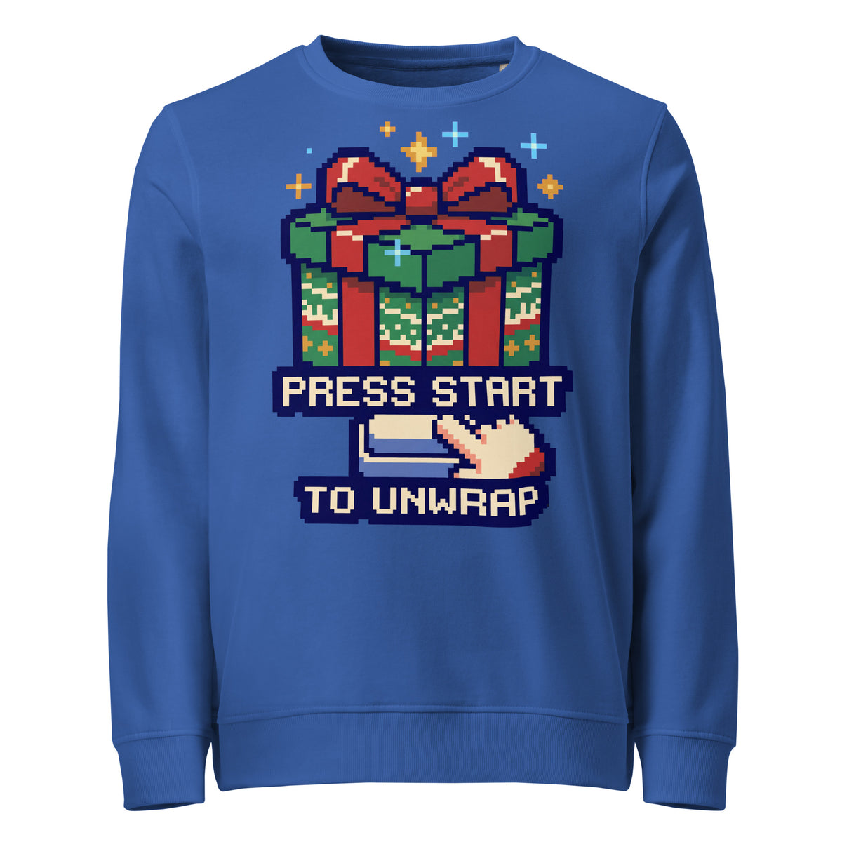Press Start To Unwrap Christmas Mid-Weight Sweatshirt - Ricki Robin