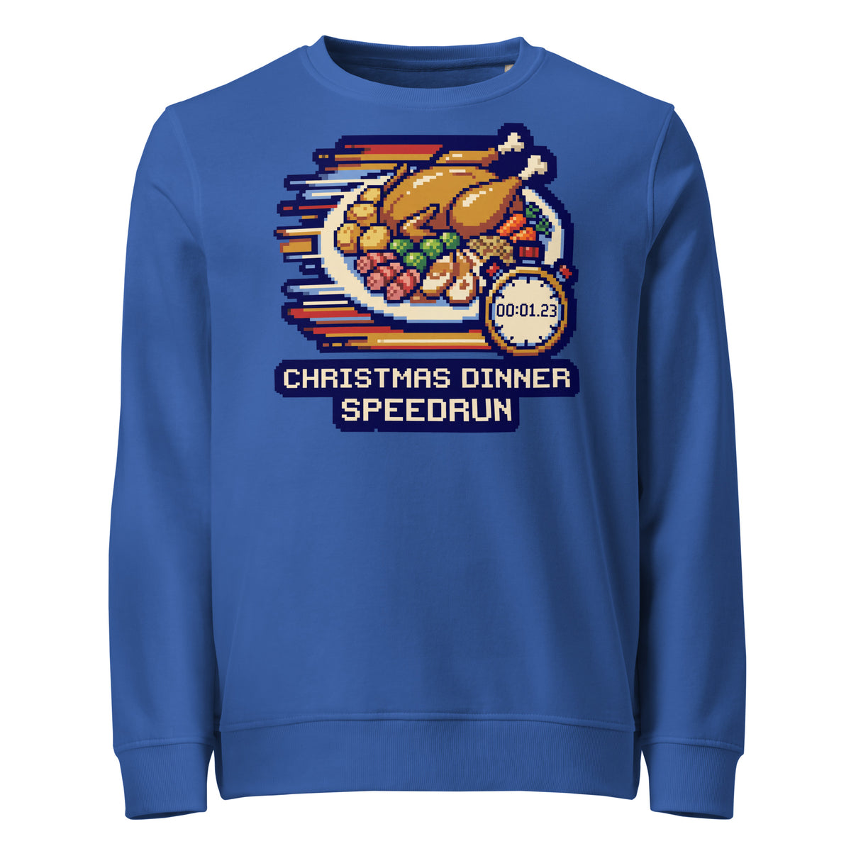 Christmas Dinner Speedrun Mid-Weight Sweatshirt - Ricki Robin