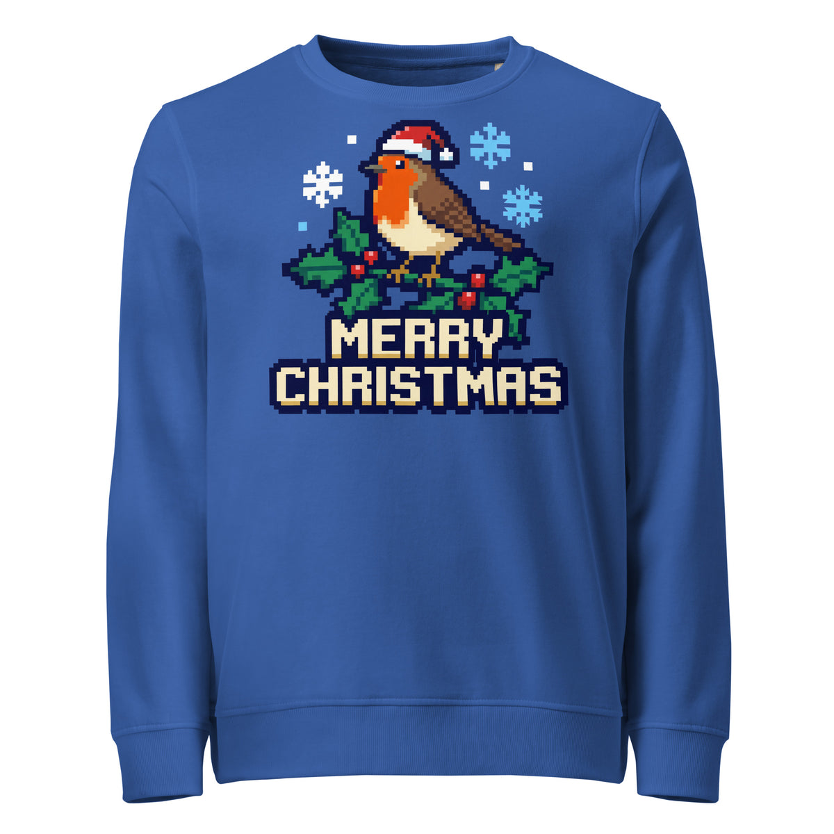 8-Bit Robin Christmas Mid-Weight Sweatshirt - Ricki Robin