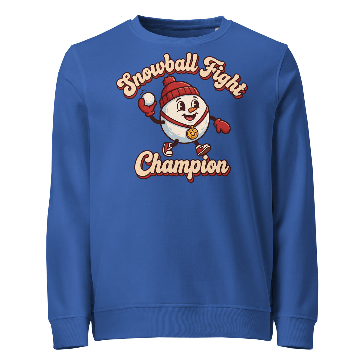 Snowball Fight Champion Christmas Mid-Weight Sweatshirt - Ricki Robin