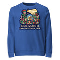 Side Quest: Find The Sticky Tape Christmas Mid-Weight Sweatshirt - Ricki Robin