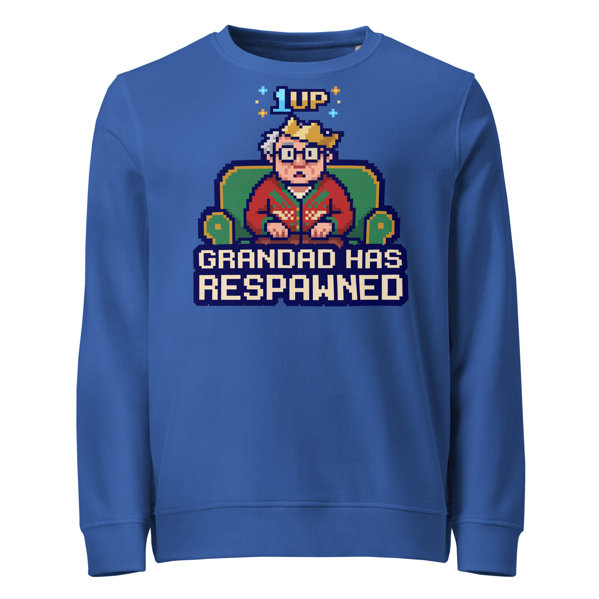 Grandad Has Respawned Christmas Mid-Weight Sweatshirt - Ricki Robin