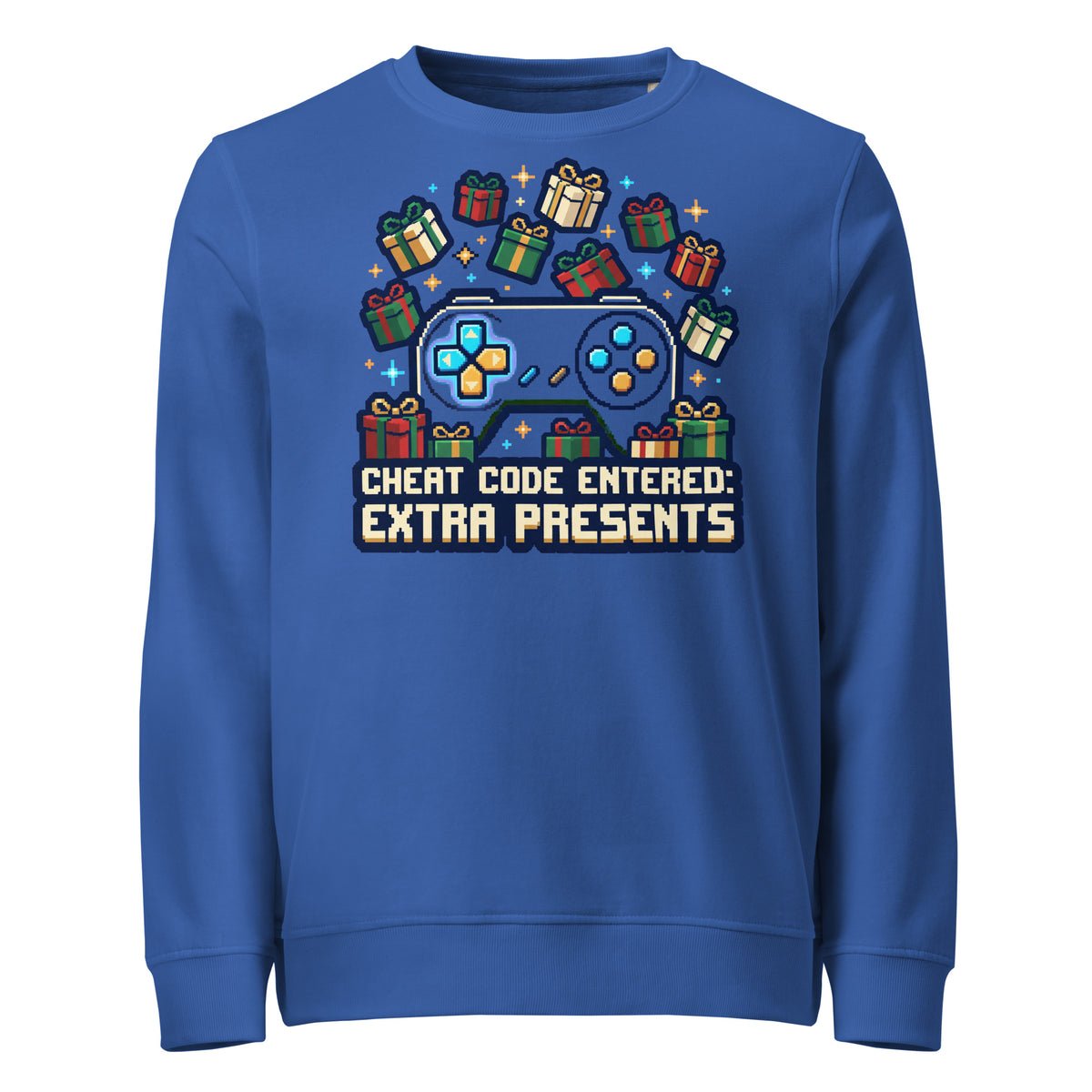 Cheat Code: Extra Presents Christmas Mid-Weight Sweatshirt - Ricki Robin