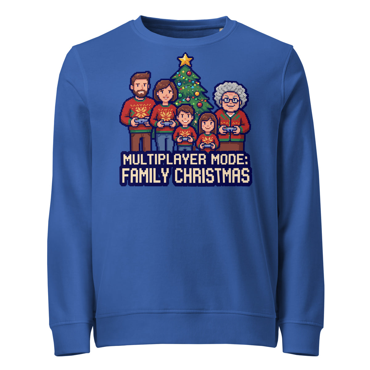 Multiplayer Mode: Family Christmas Mid-Weight Sweatshirt - Ricki Robin