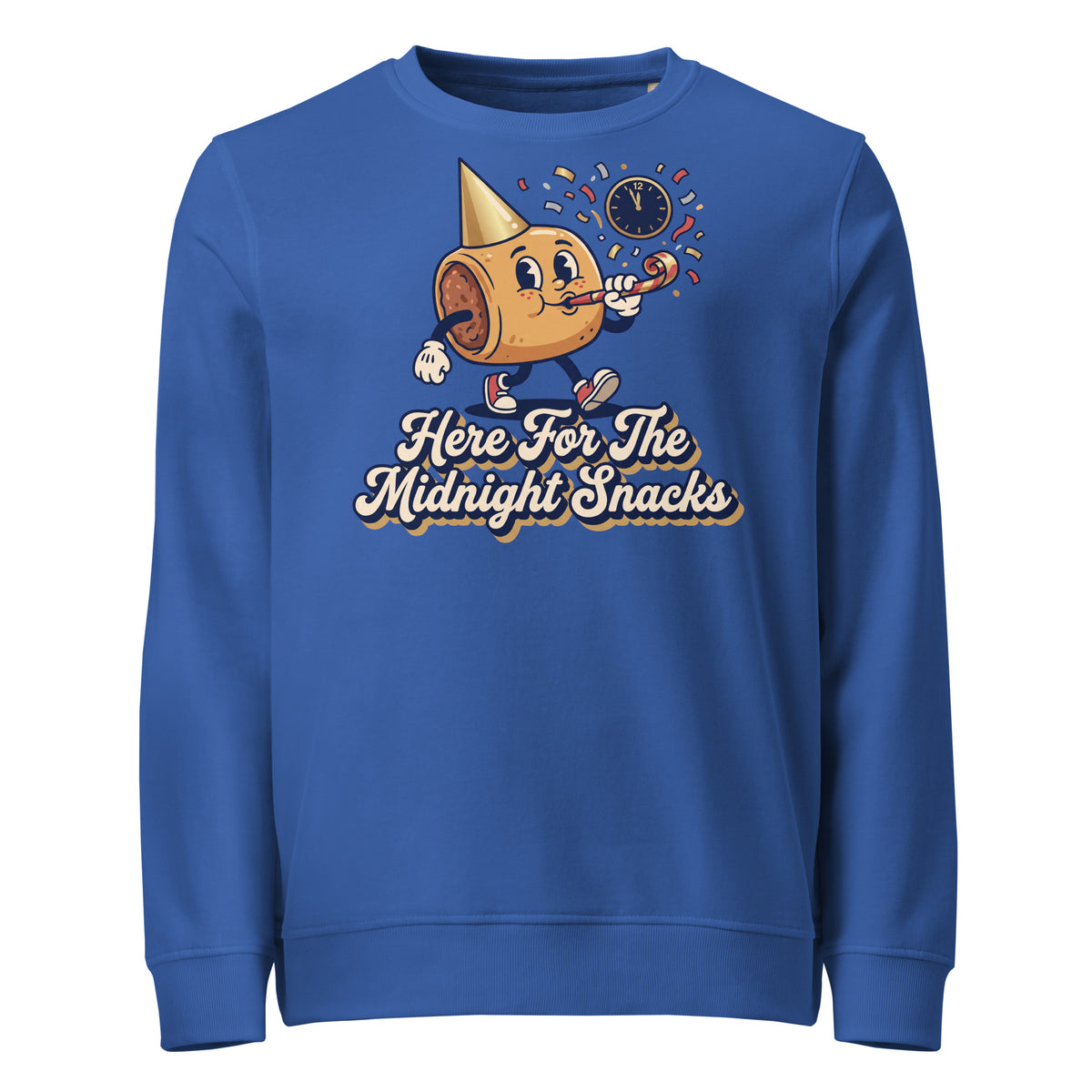 Here For The Midnight Snacks New Year Mid-Weight Sweatshirt - Ricki Robin