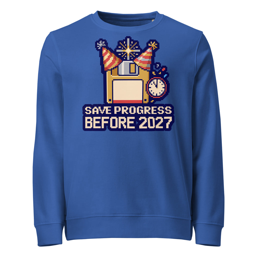 Save Progress Before 2027 New Year Mid-Weight Sweatshirt - Ricki Robin