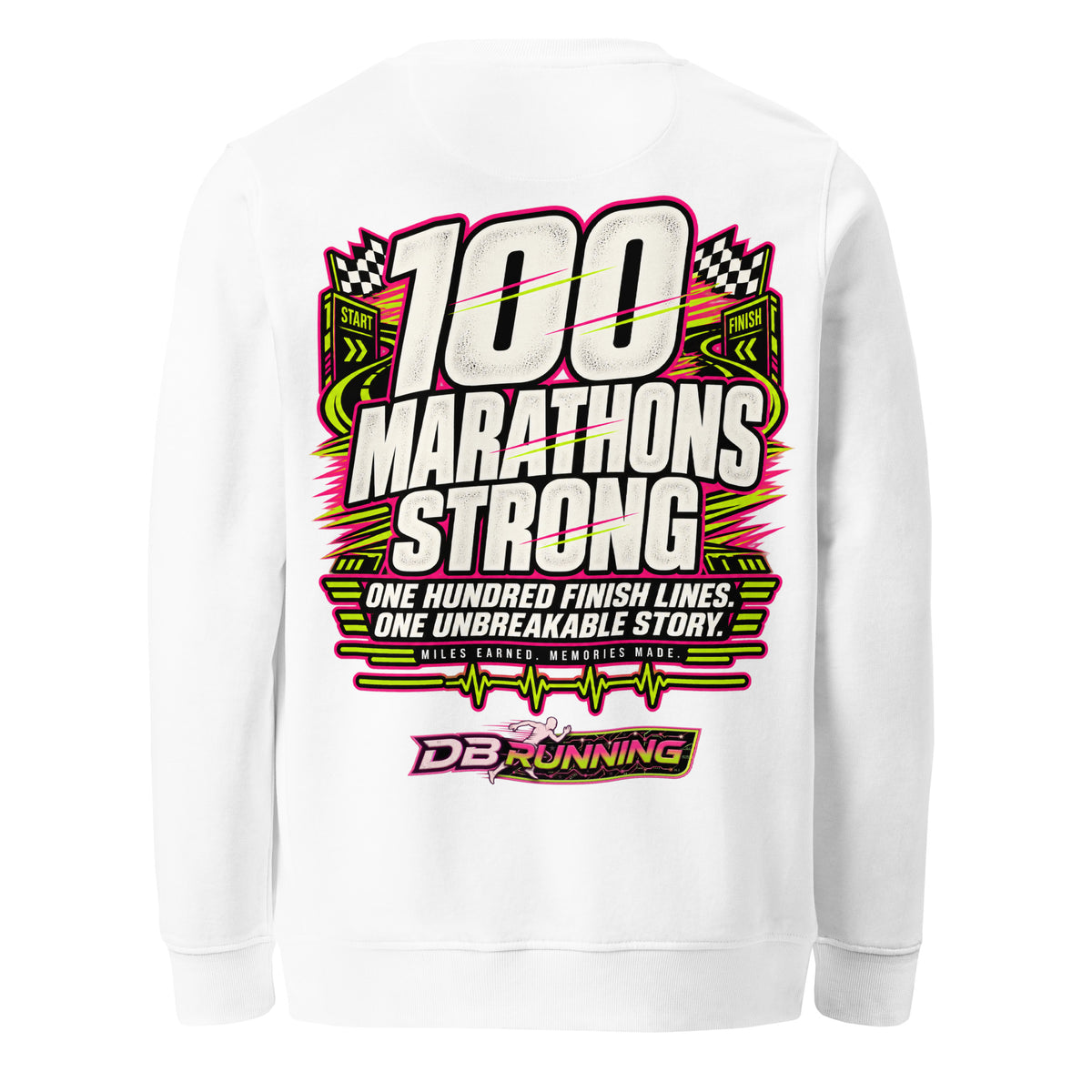 100 Marathons Strong - Mid-Weight Sweatshirt - DB Running