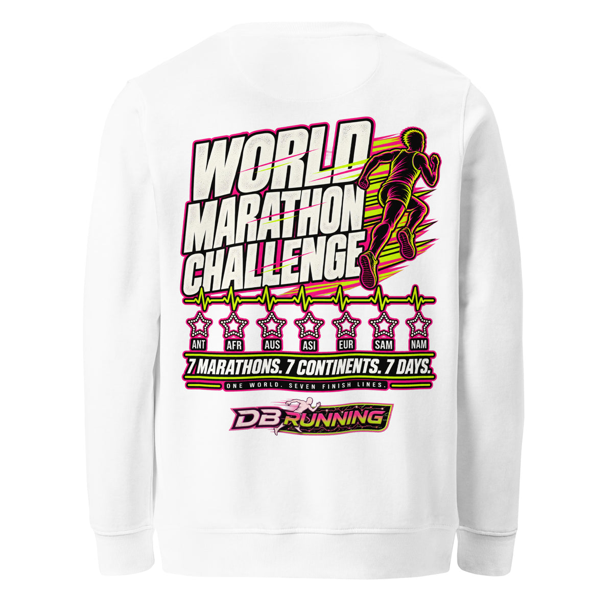 World Marathon Challenge Male - Mid-Weight Sweatshirt - DB Running