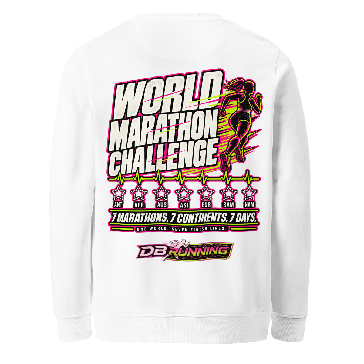 World Marathon Challenge Female - Mid-Weight Sweatshirt - DB Running
