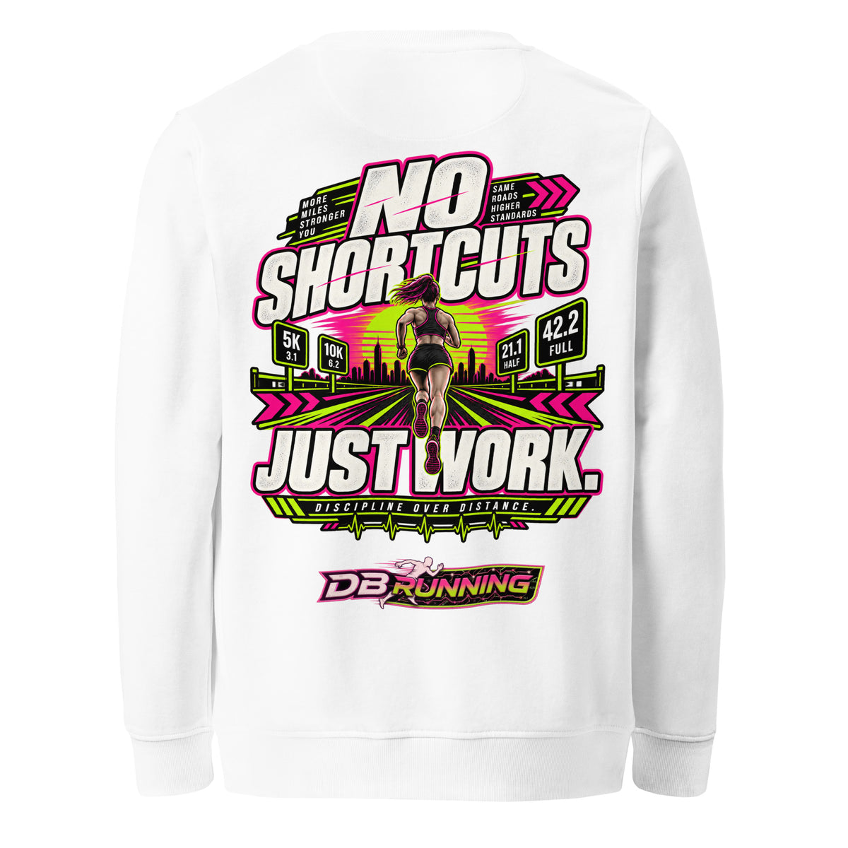 No Shortcuts Female - Mid-Weight Sweatshirt - DB Running