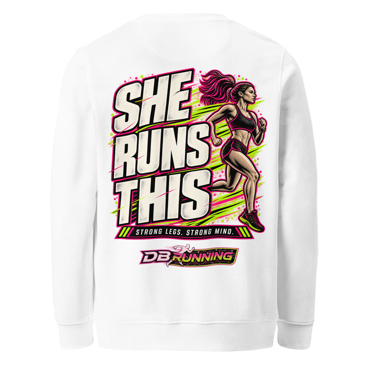 She Runs This - Mid-Weight Sweatshirt - DB Running