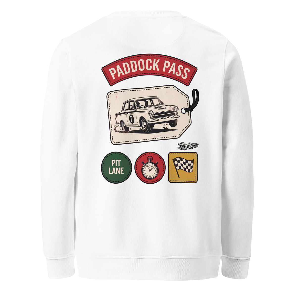 Cortina Paddock Pass Seven Mid-Weight Sweatshirt - Dean's Classic Cars