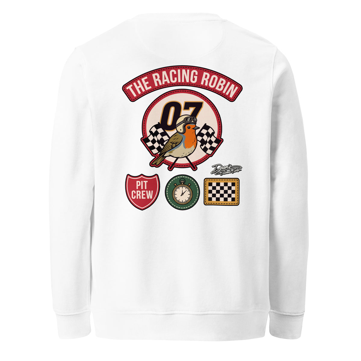 Racing Robin Pit Crew Mid-Weight Sweatshirt - Dean's Classic Cars