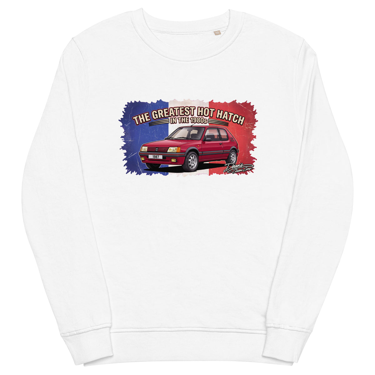 205 GTI Cherry Red Mid-Weight Sweatshirt - Dean's Classic Cars