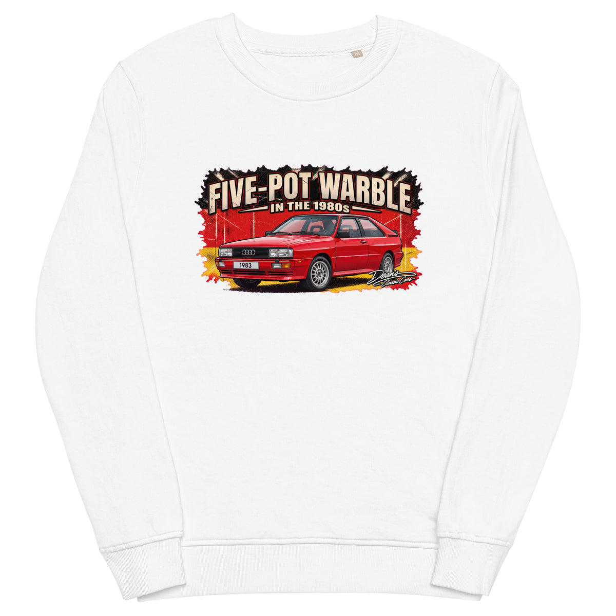 Quattro Coupe Tornado Red Mid-Weight Sweatshirt - Dean's Classic Cars