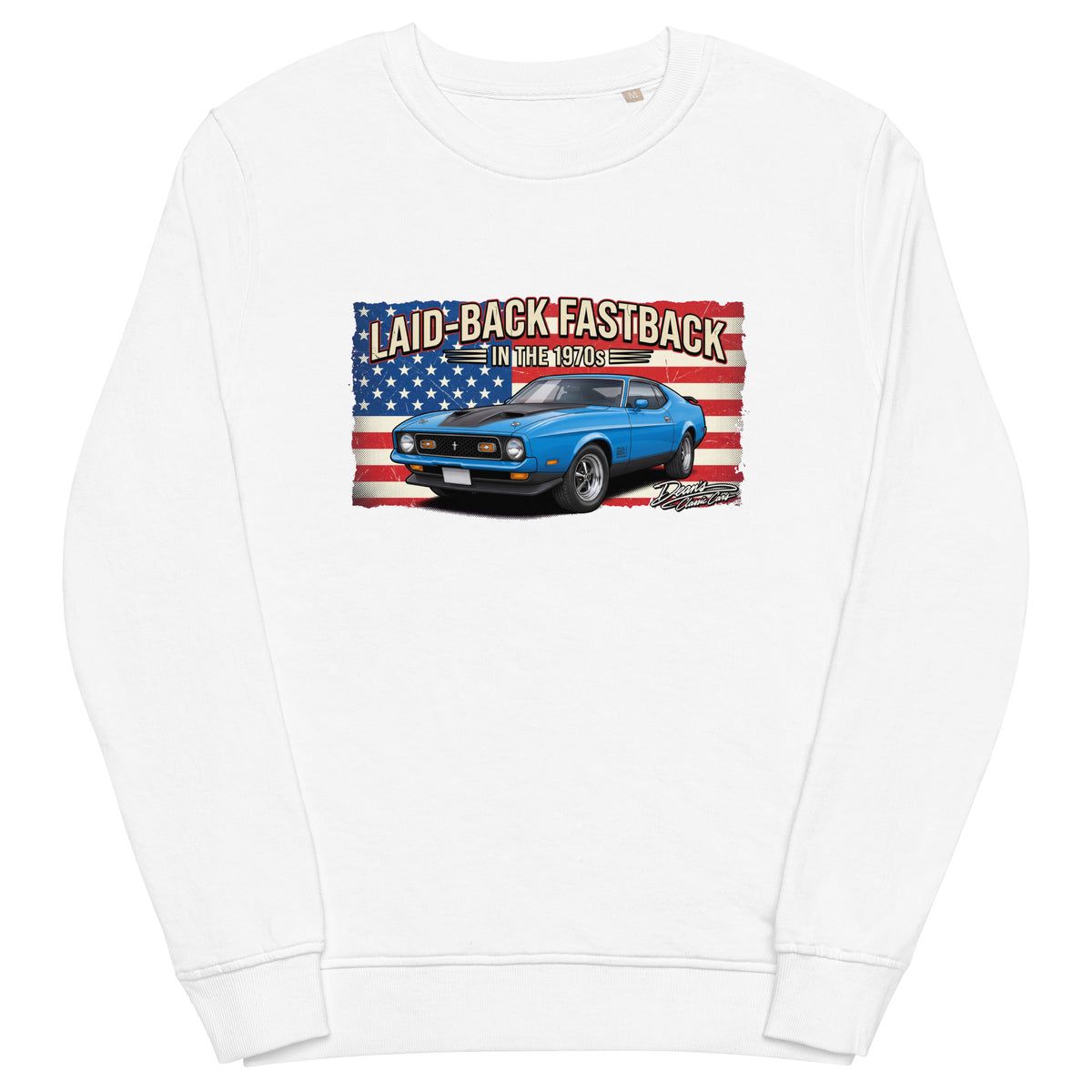 Mach 1 Grabber Blue Mid-Weight Sweatshirt - Dean's Classic Cars