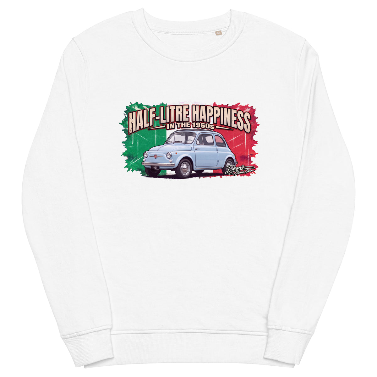 500 D Celestial Blue Mid-Weight Sweatshirt - Dean's Classic Cars