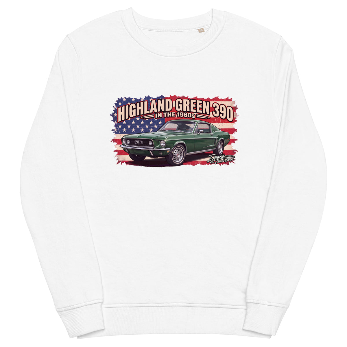 Mustang GT Highland Green Mid-Weight Sweatshirt - Dean's Classic Cars