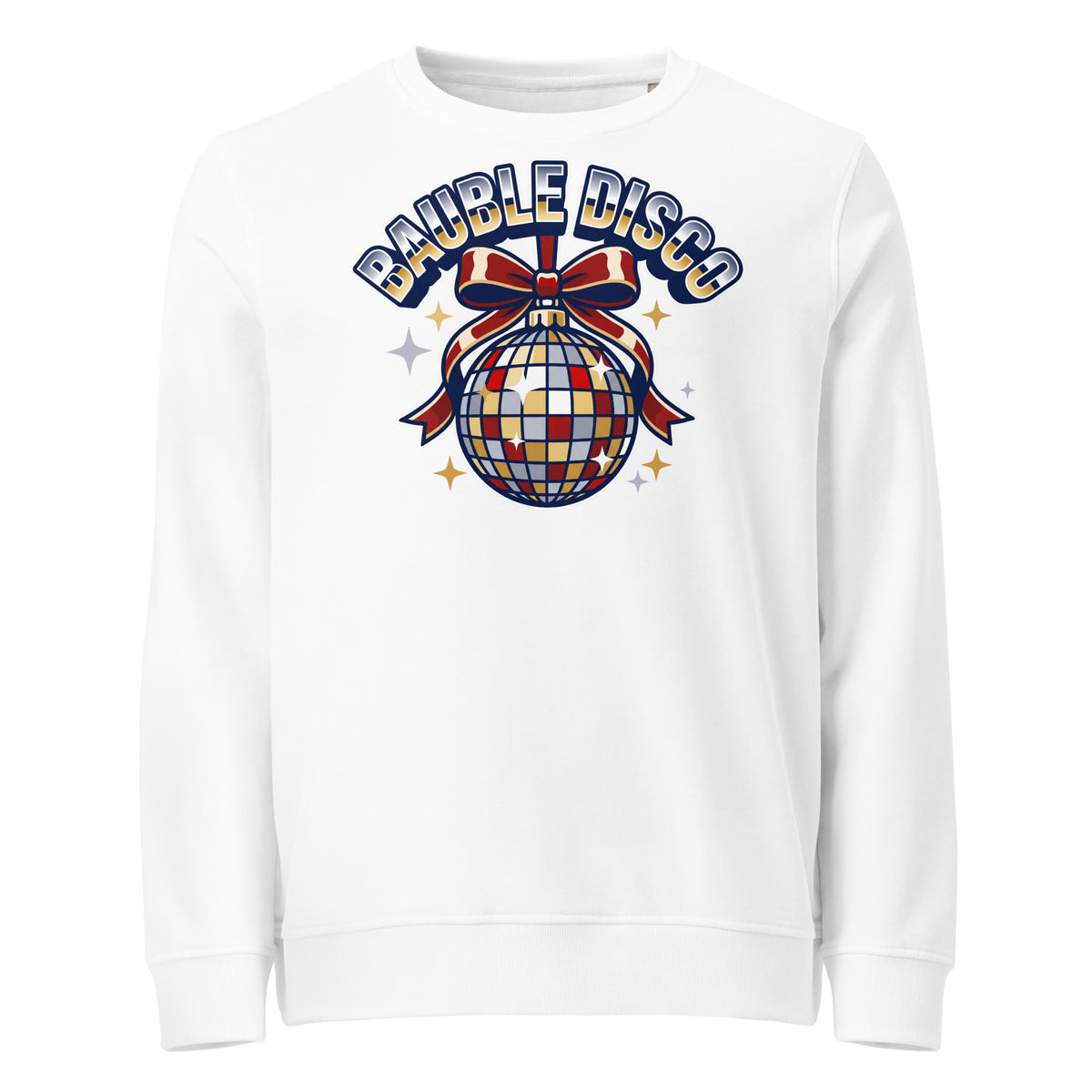 Bauble Disco Christmas Mid-Weight Sweatshirt - Ricki Robin