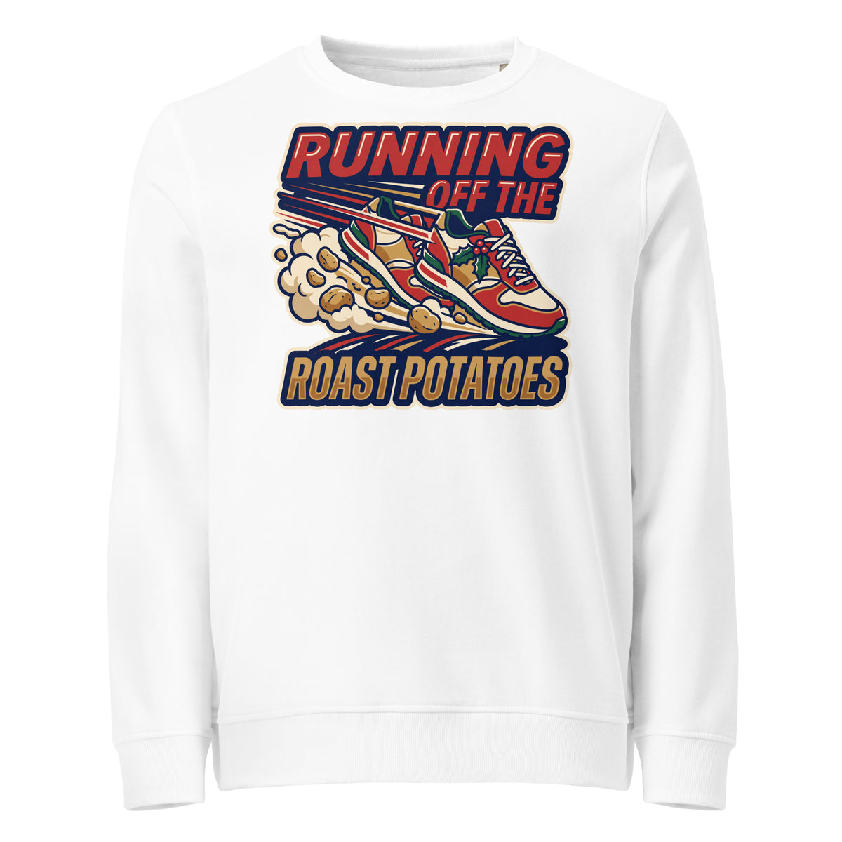 Running Off The Roast Potatoes Christmas Mid-Weight Sweatshirt - Ricki Robin