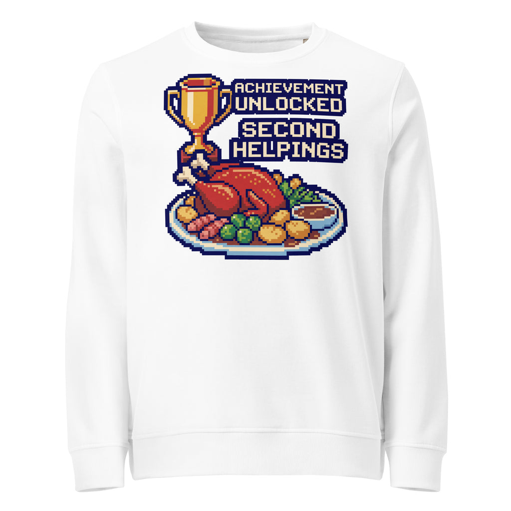 Achievement Unlocked: Second Helpings Christmas Mid-Weight Sweatshirt - Ricki Robin