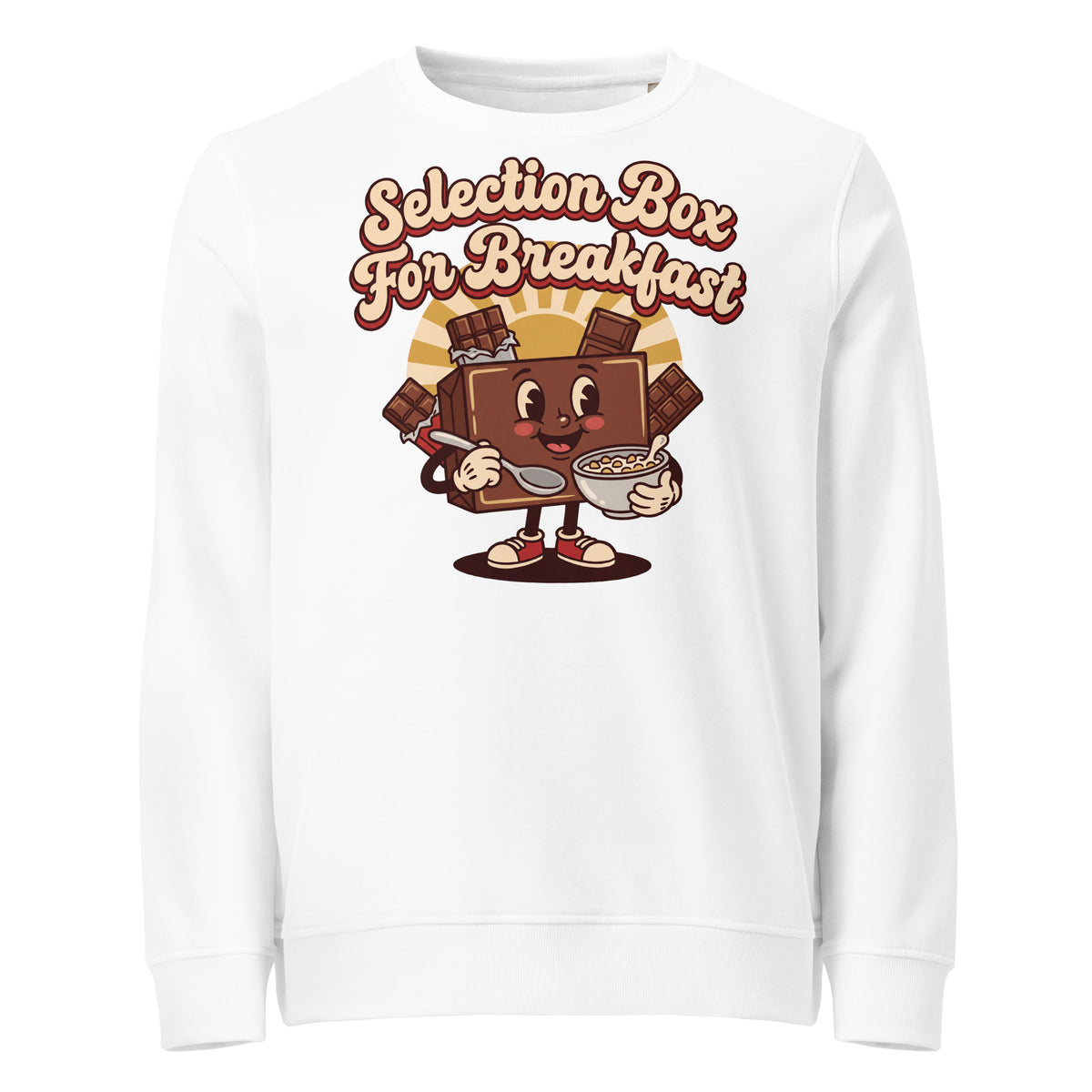 Selection Box For Breakfast Christmas Mid-Weight Sweatshirt - Ricki Robin
