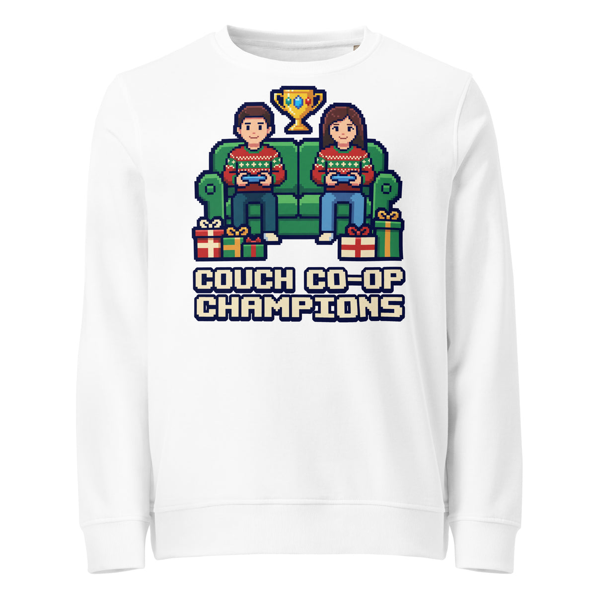 Couch Co-op Champions Christmas Mid-Weight Sweatshirt - Ricki Robin