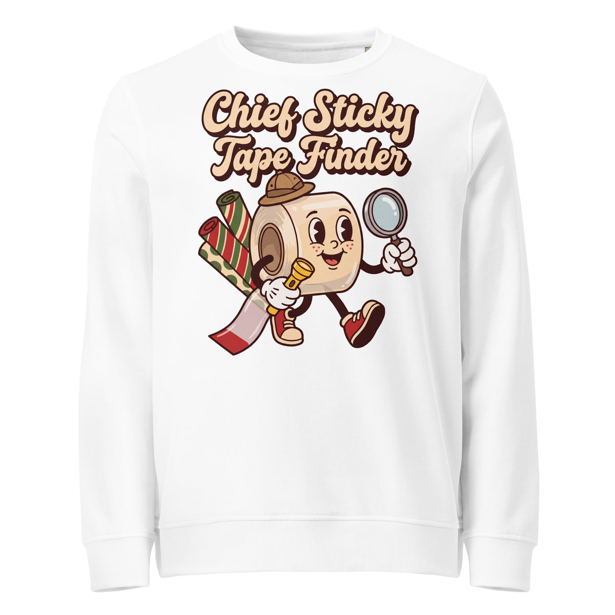 Chief Sticky Tape Finder Christmas Mid-Weight Sweatshirt - Ricki Robin