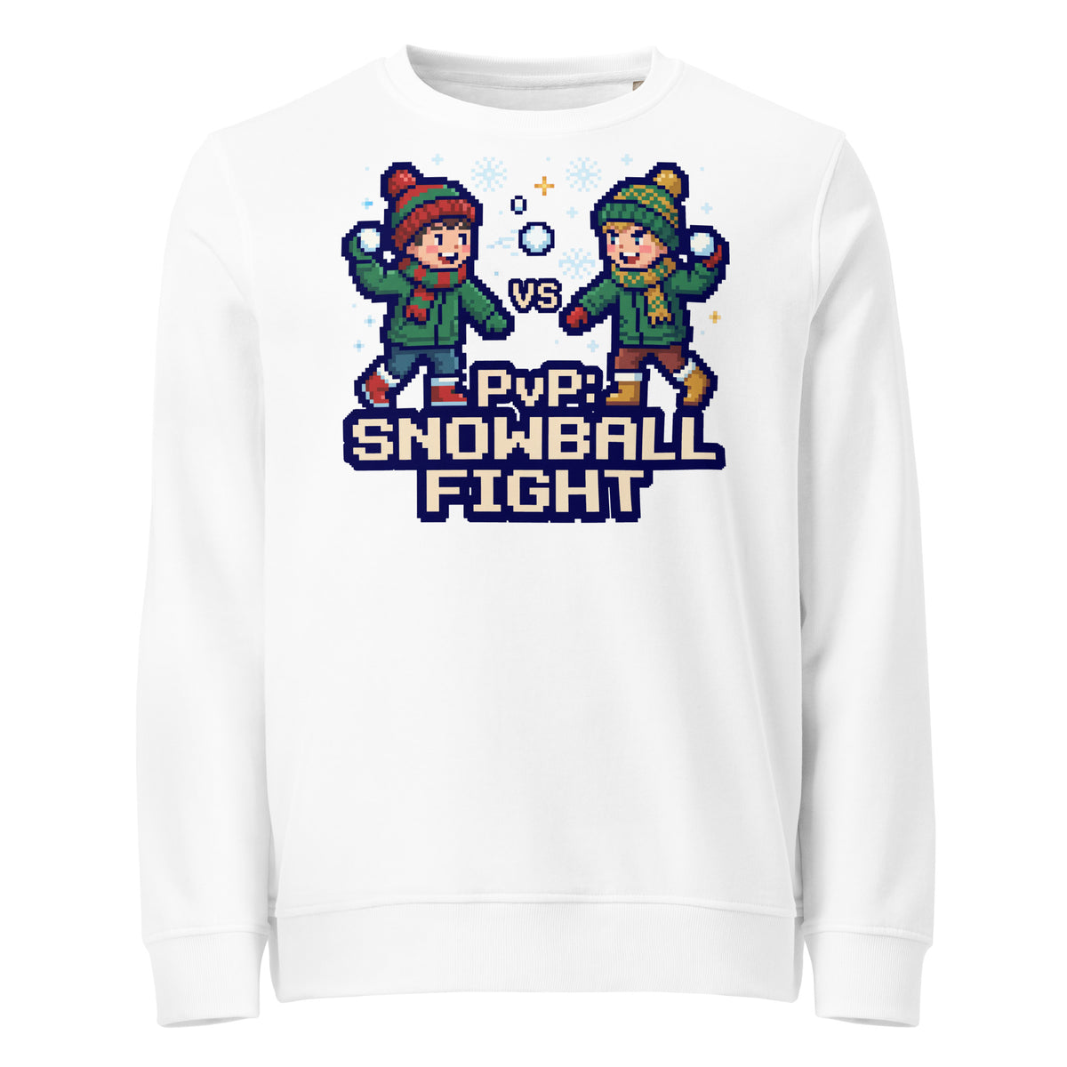 PvP: Snowball Fight Christmas Mid-Weight Sweatshirt - Ricki Robin