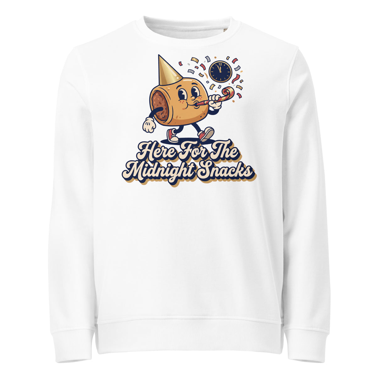 Here For The Midnight Snacks New Year Mid-Weight Sweatshirt - Ricki Robin