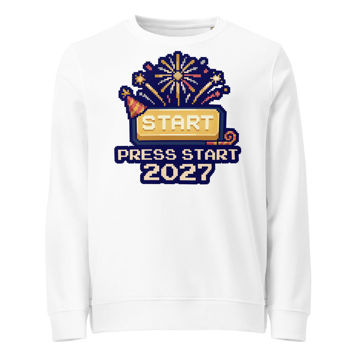 Press Start 2027 New Year Mid-Weight Sweatshirt - Ricki Robin